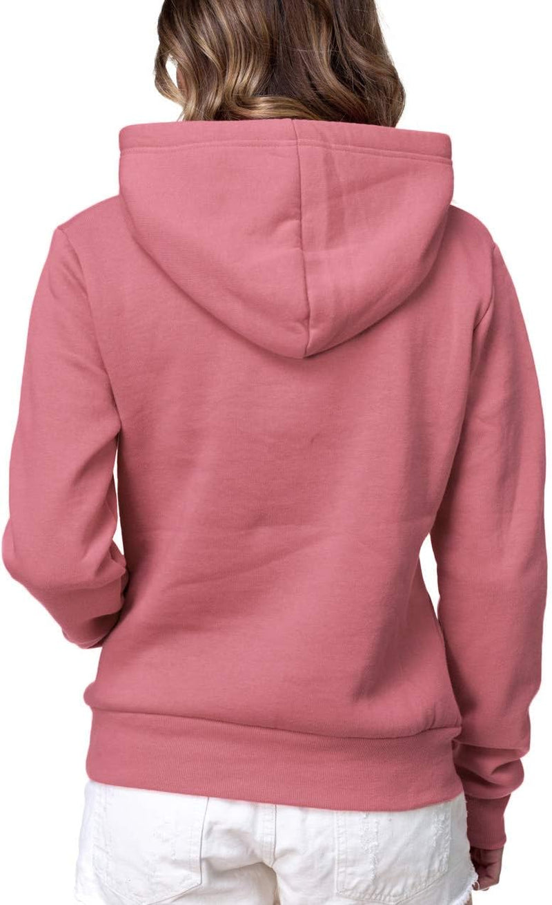 Womens Active Long Sleeve Fleece Lined Fashion Hoodie Pullover with plus Size