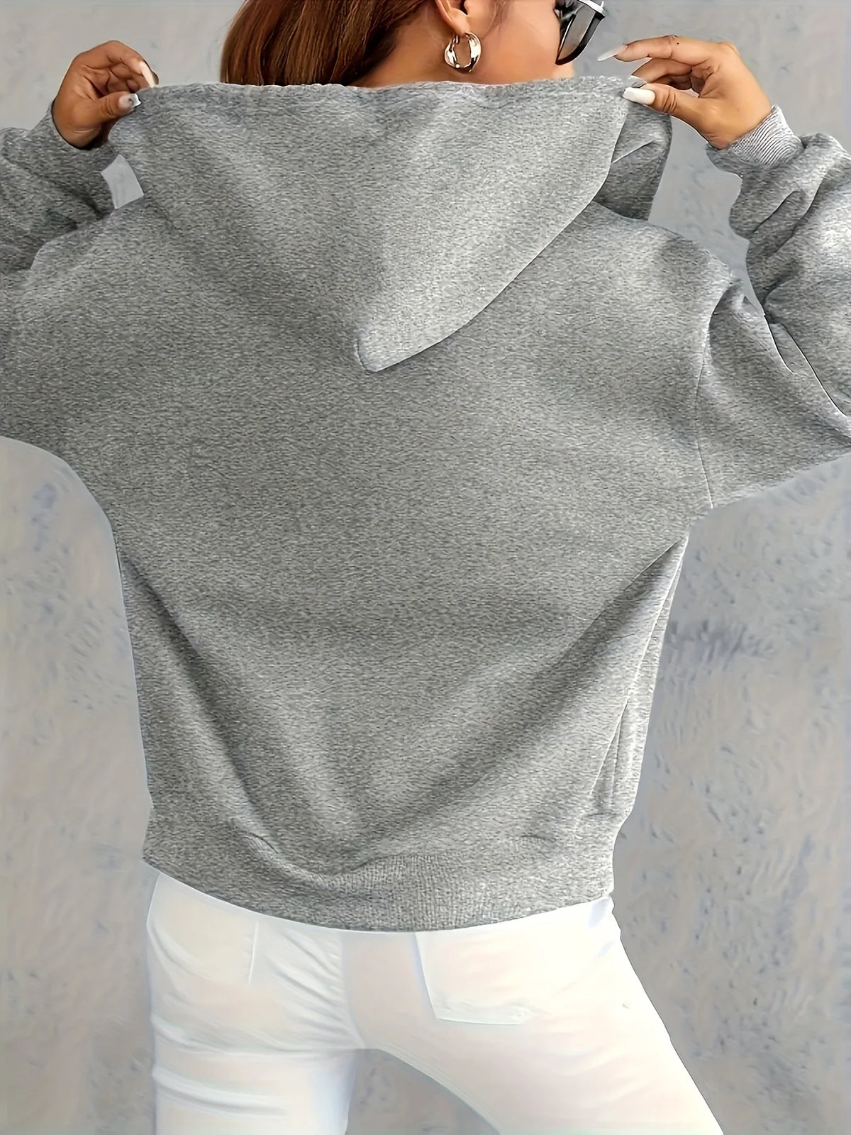 Women’s Brown Zip-Up Hoodie