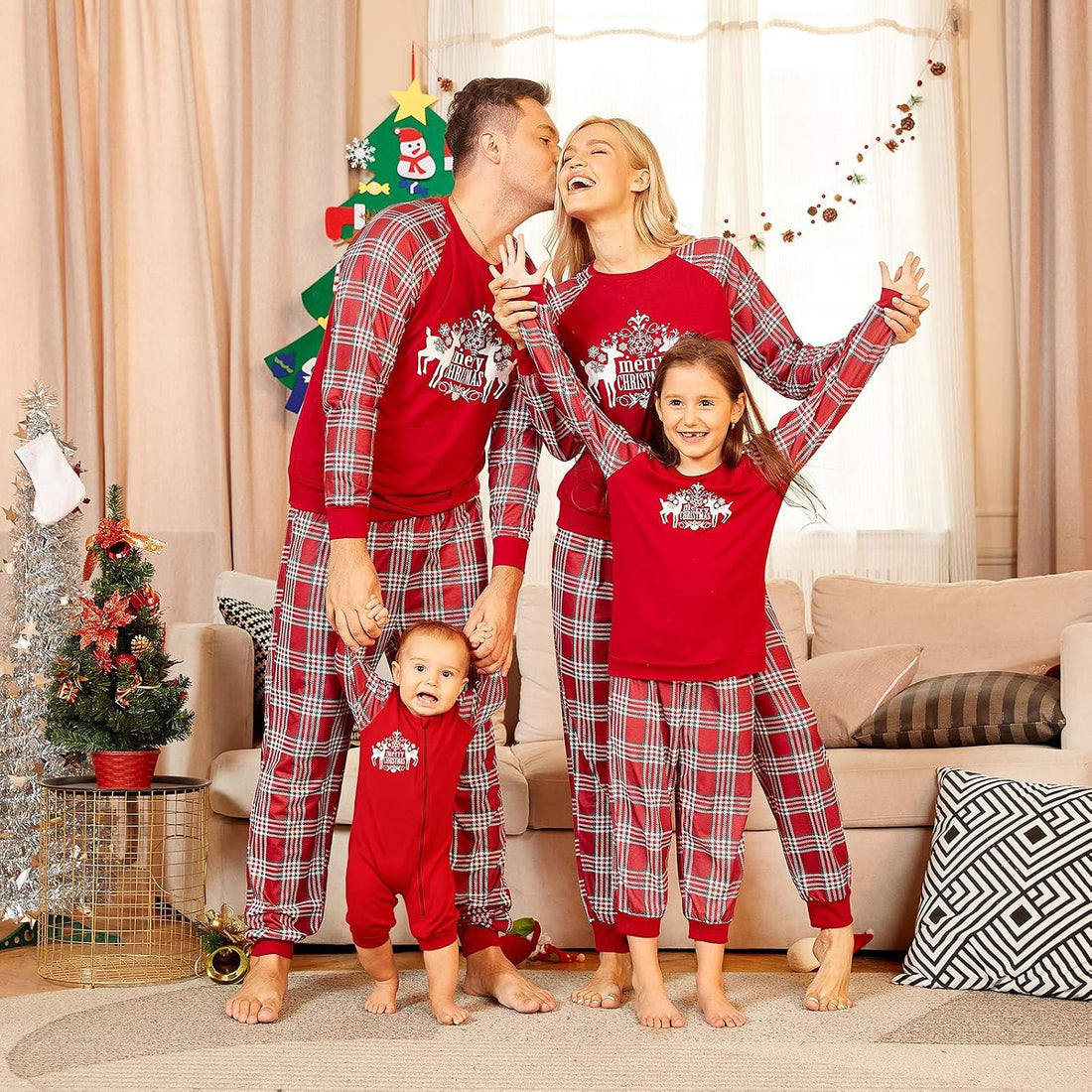 Christmas Pajamas for Family, Family Christmas Pajamas Pjs Matching Sets Top Sleepwear Jammies