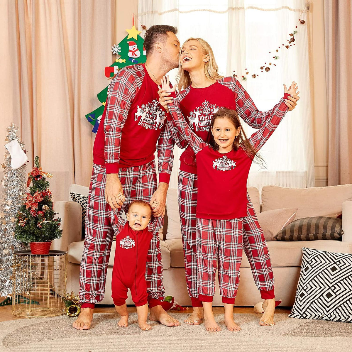 Christmas Pajamas for Family, Family Christmas Pajamas Pjs Matching Sets Top Sleepwear Jammies