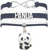 Panda Charm Bracelet Infinity Love Design for Women Men Adult