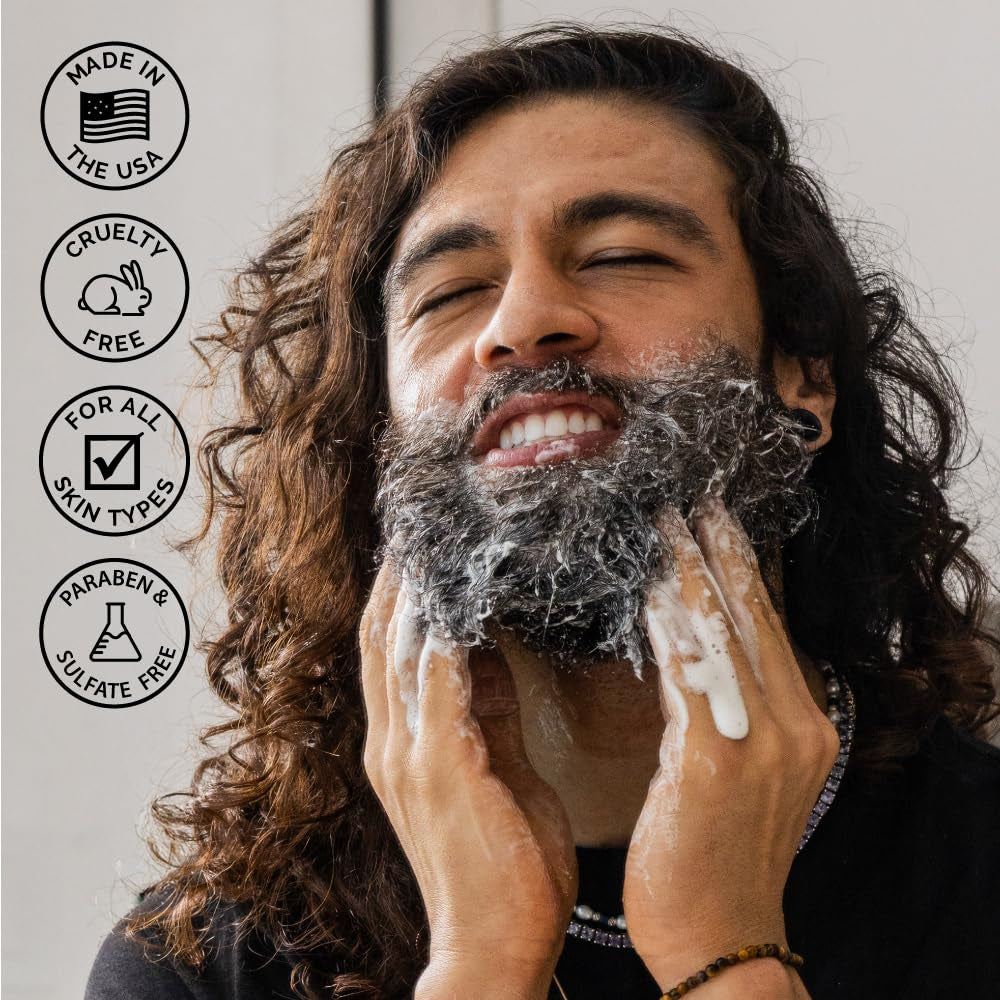 Beard Wash Set for Men, Beard Shampoo &amp; Conditioner (Sandalwood)