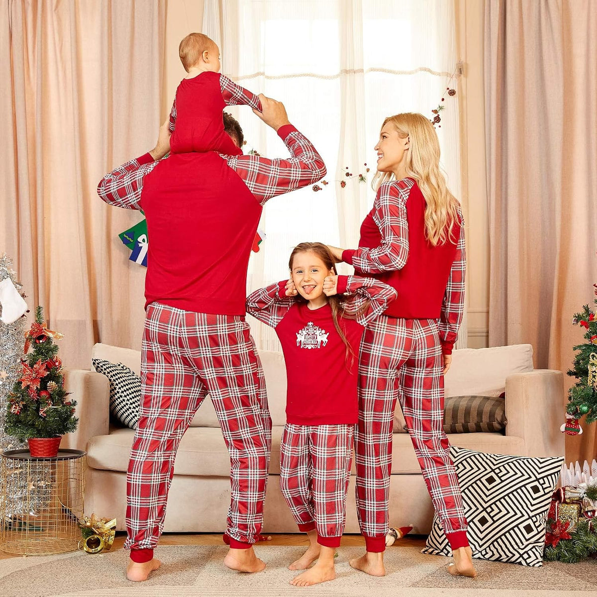 Christmas Pajamas for Family, Family Christmas Pajamas Pjs Matching Sets Top Sleepwear Jammies