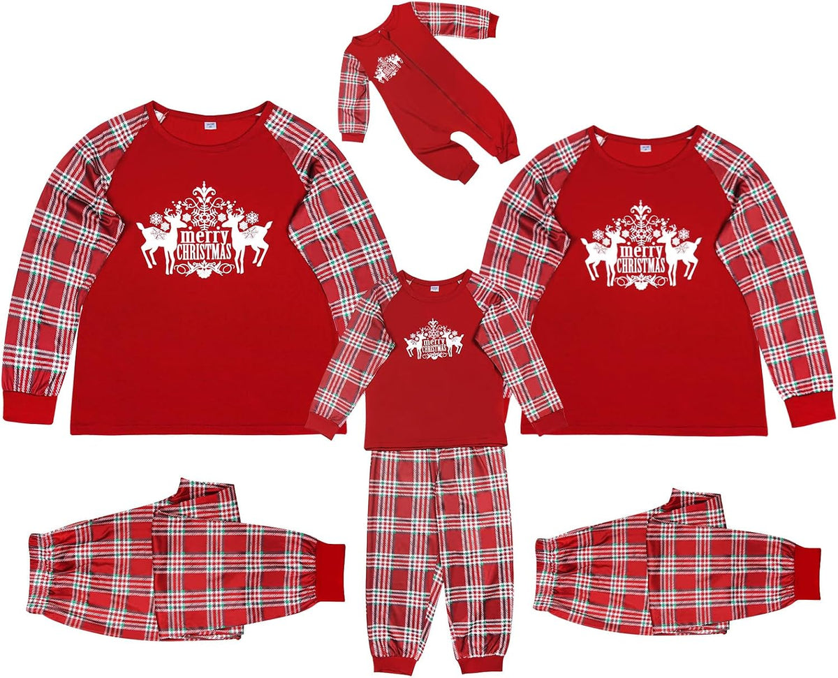 Christmas Pajamas for Family, Family Christmas Pajamas Pjs Matching Sets Top Sleepwear Jammies