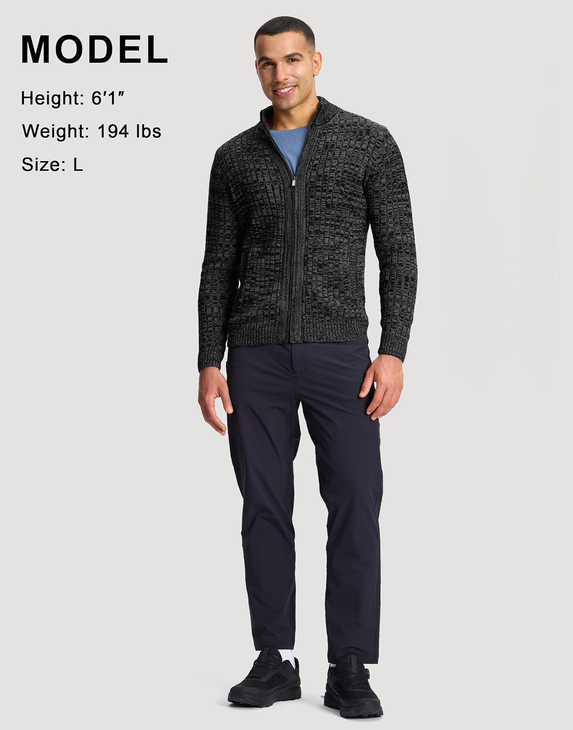 Elevate Your Style with Our Slim Fit Full Zip Men&