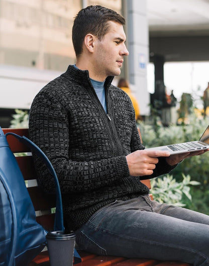Elevate Your Style with Our Slim Fit Full Zip Men&