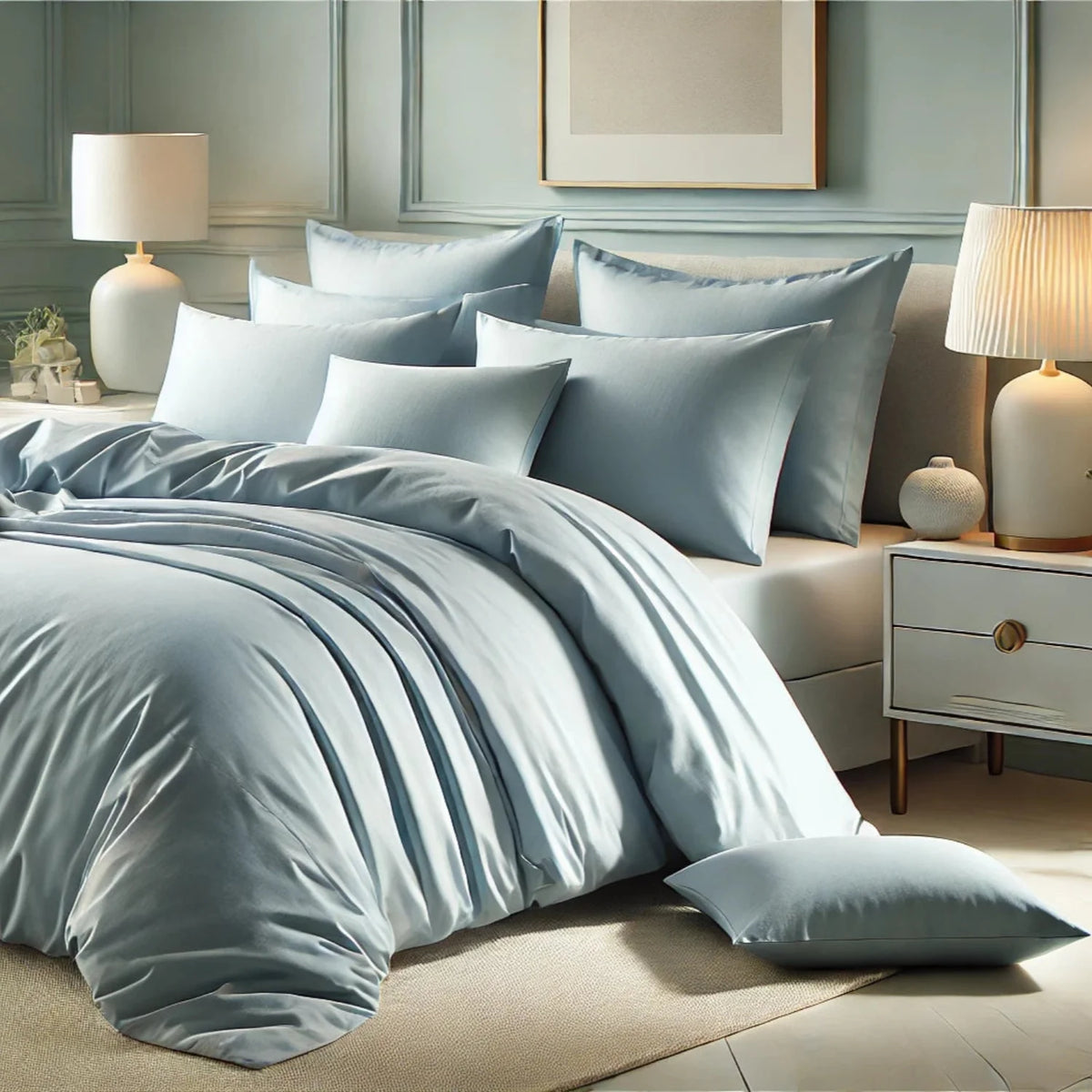 bamboo viscose duvet cover and shams set