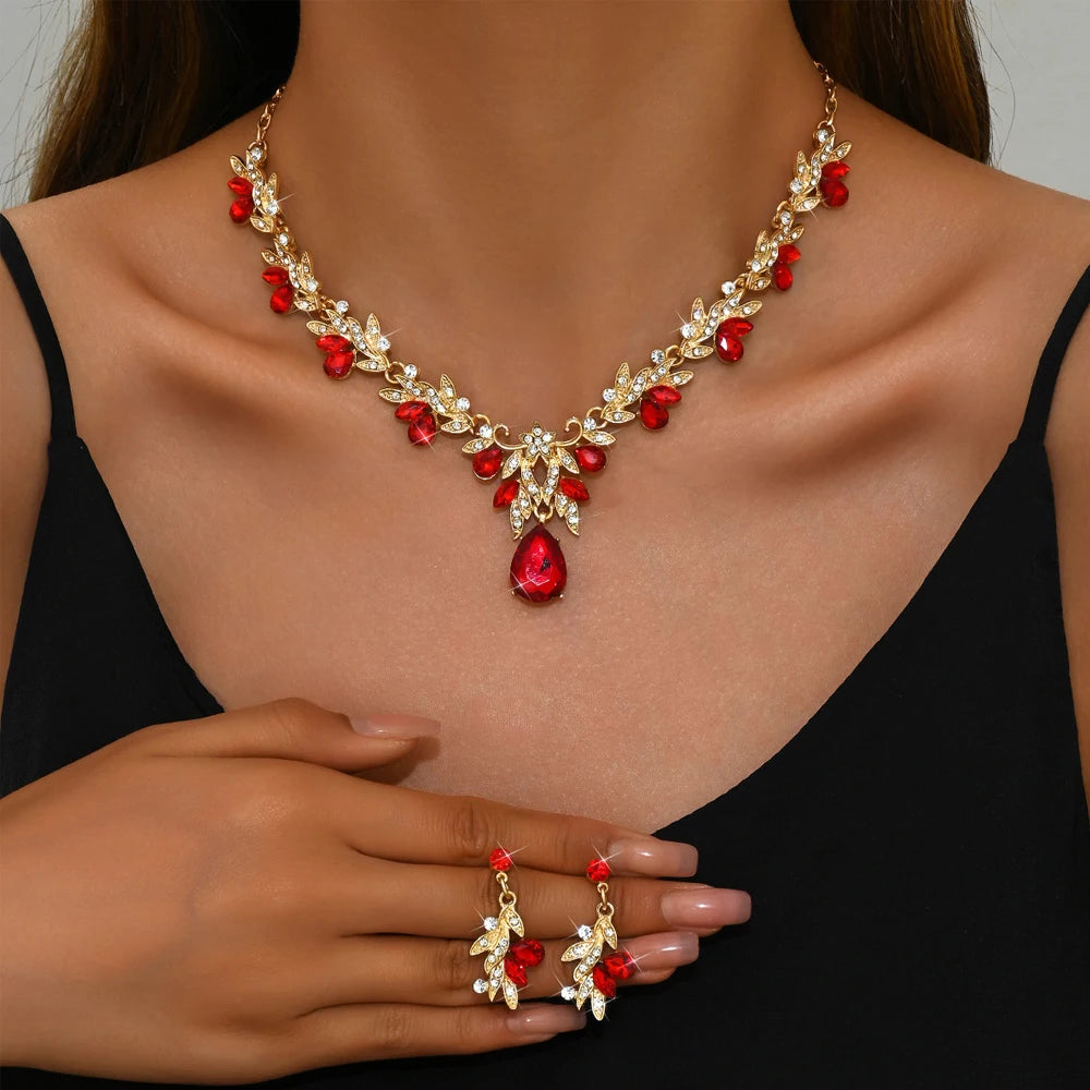Women’s Crystal Wedding Set