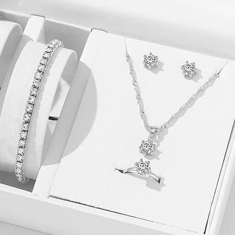 5-Piece Zircon Jewelry Set