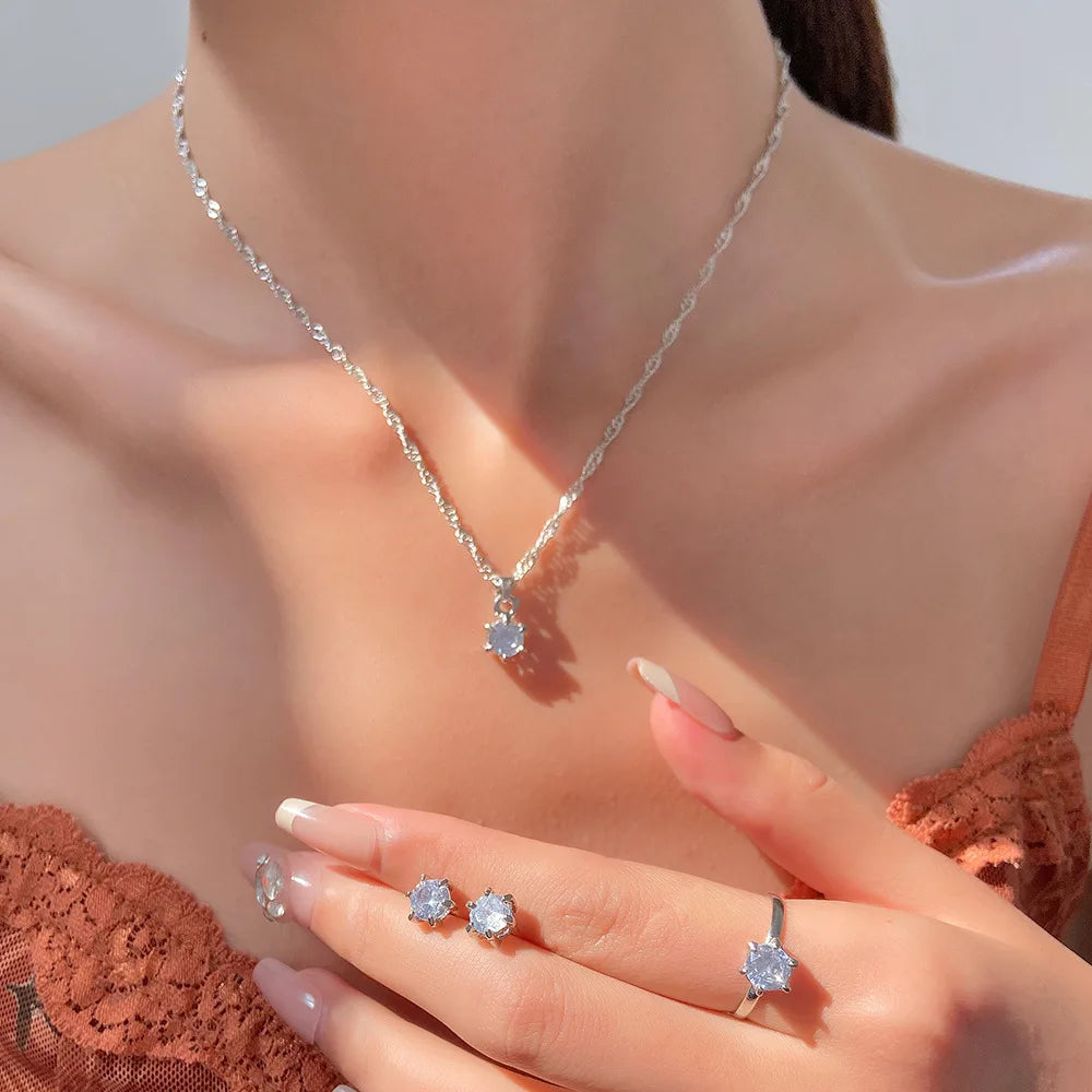 5-Piece Zircon Jewelry Set