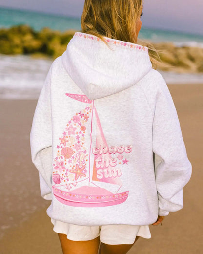 Women’s Embroidered Velvet Hoodie