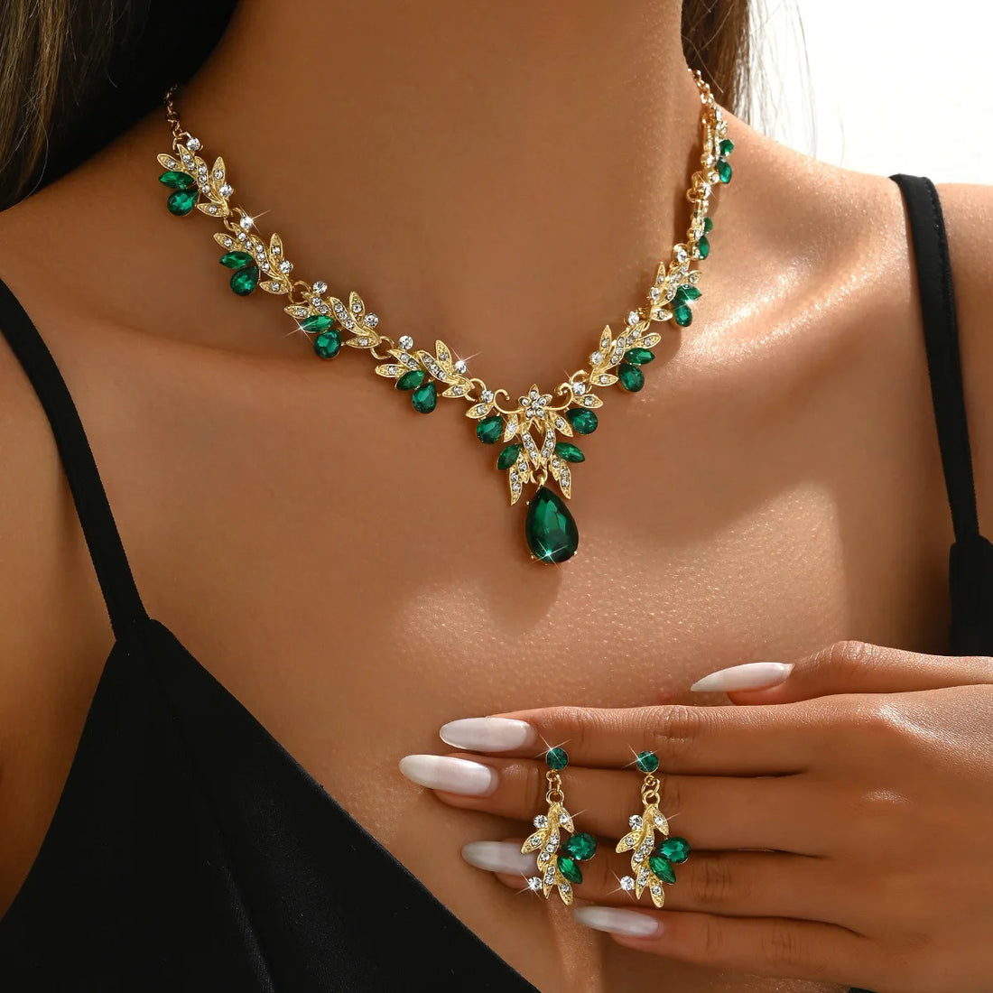 Women’s Crystal Wedding Set