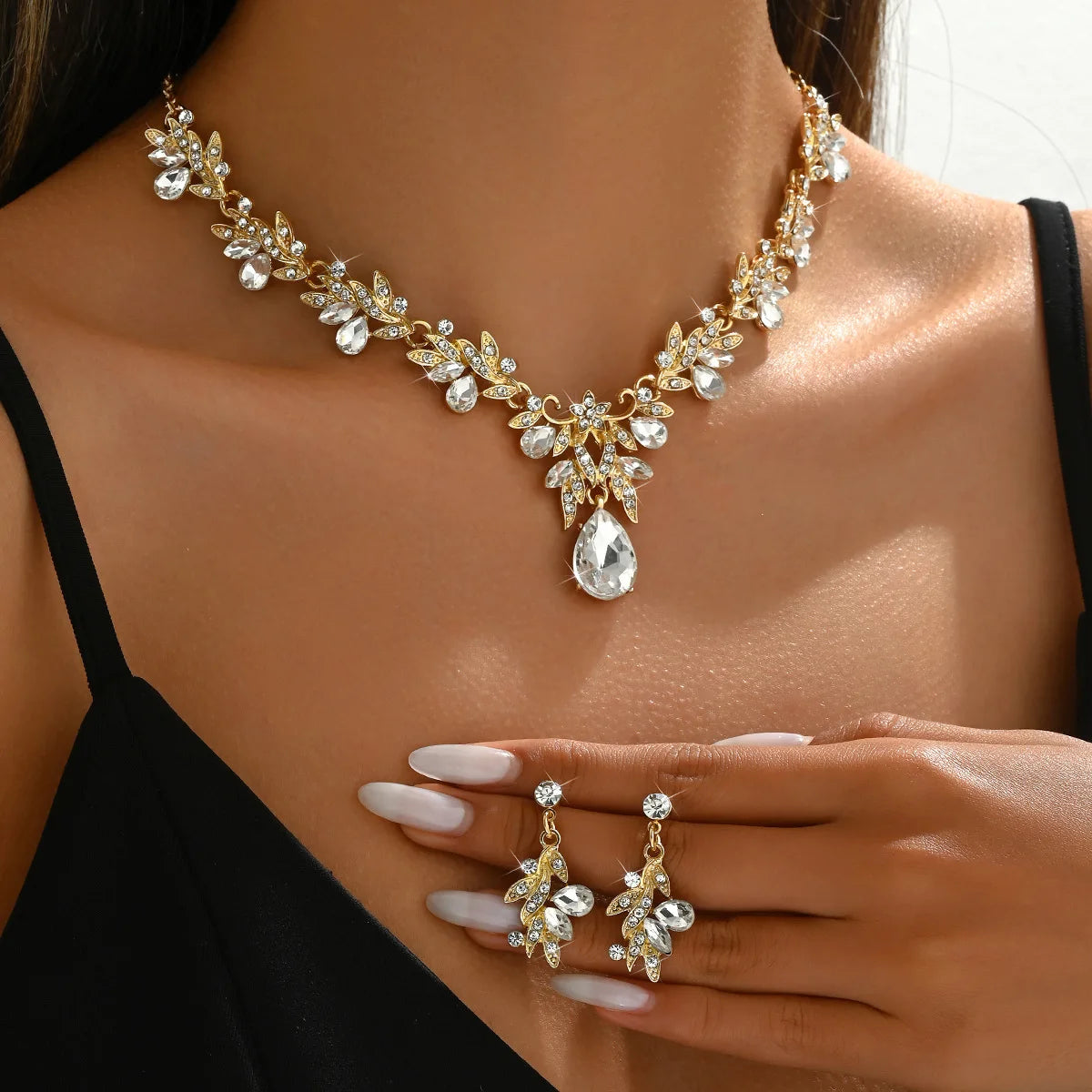 Women’s Crystal Wedding Set