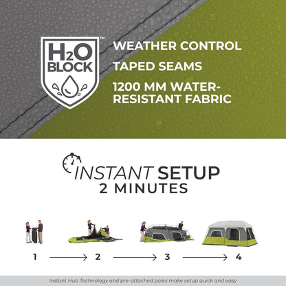 Core 9 Person Instant Cabin Tent - 14&