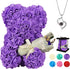 Valentines Day Gifts for Her, Rose Gifts Teddy Bear for Her, Rose Eternal Gifts Happy Birthday, Gift for Women, Mother&