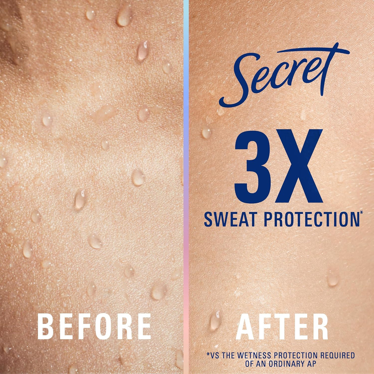 Clinical Strength 100HR Sweat &amp; Odor, Invisible Solid Antiperspirant Deodorant for Women, 3X Stress Protection with Hyaluronic Acid, PH Balanced, Clean Lavender Scent, 2.6 Oz