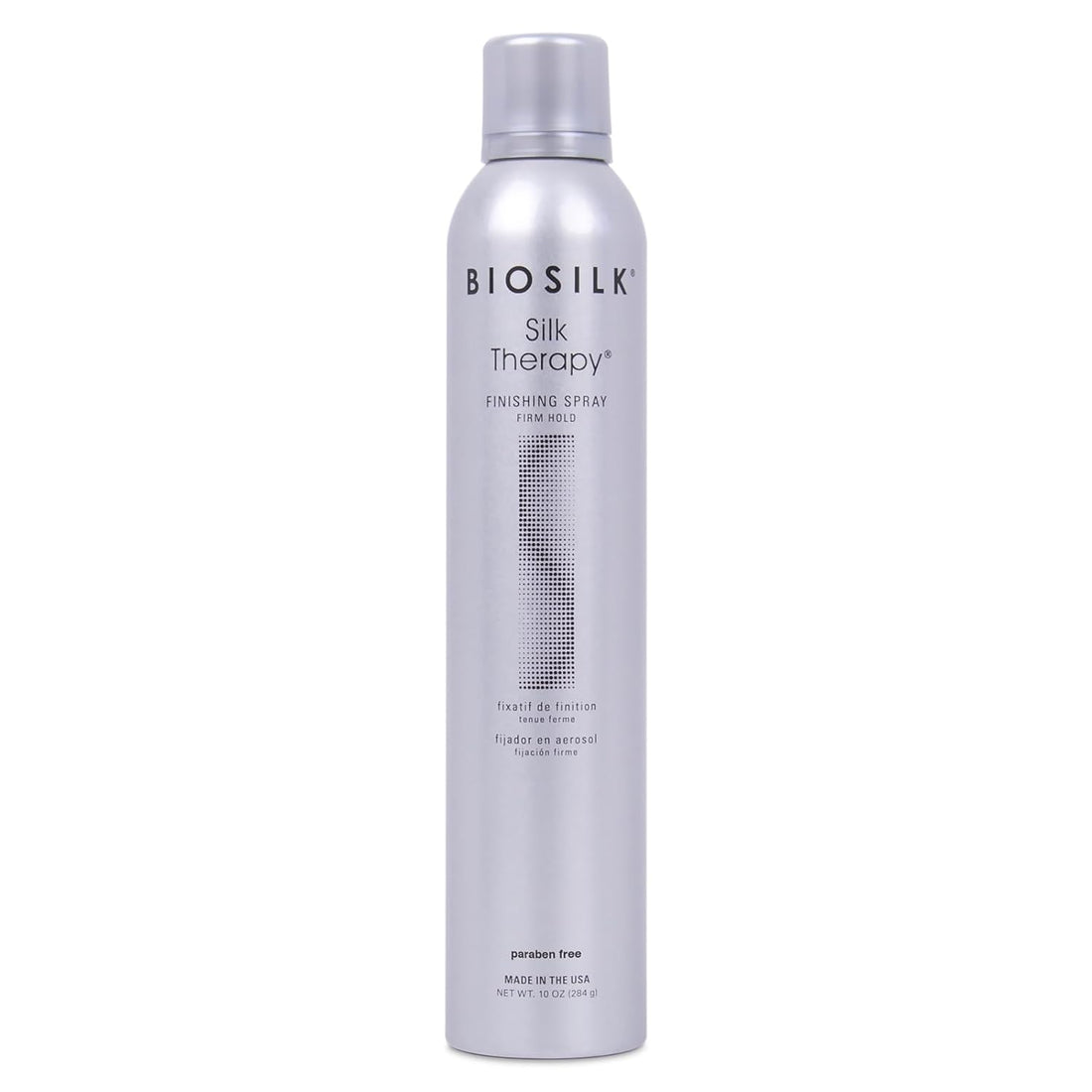 Silk Therapy Finishing Spray Firm Hold, Strong-Hold Hairspray for Long-Lasting Styles, Adds Brilliant Shine &amp; Keeps Hair Touchable, Sulfate-Free, Paraben-Free, Cruelty-Free, 10 Oz