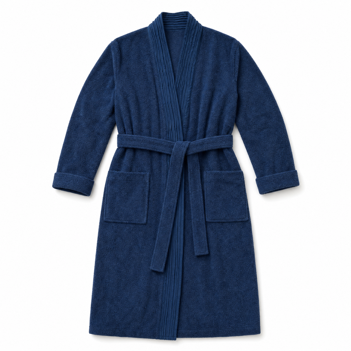 turkish cotton pleated bathrobe